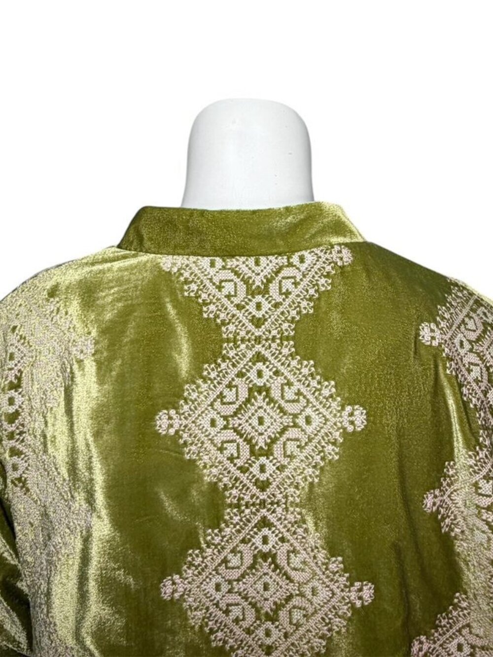 JULIA ARMORY Velvet Pepper Embroidered Coat - Picture 7 of 11